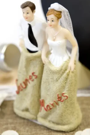 Couple de mariés Course en Sac Achat Immédiat