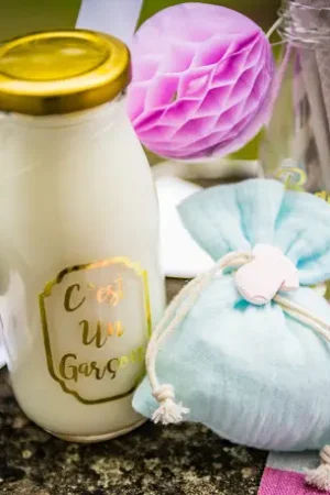 Mini Bouteille Candy Bar c'est un garçon Soldes