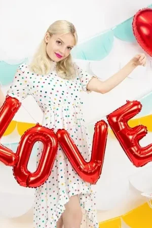 Meilleure Vente Ballon Mylar LOVE rouge