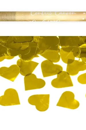 Jusqu'à Épuisement Des Stocks Canon à confettis Coeur Or 60 cm