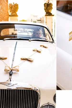 Vente Directe Kit de décoration voiture Jute et Dentelle