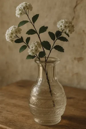 Vase en verre rond a l'ancienne Dernier Modèle