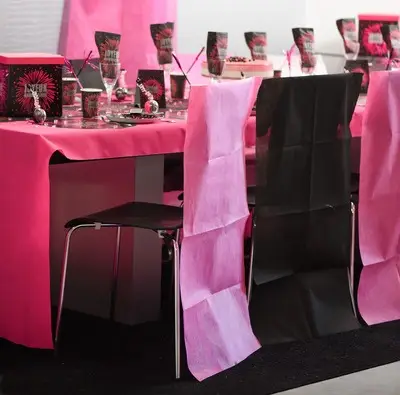 Housse de Chaise Fuchsia pas cher x 10 pièces Pas Cher