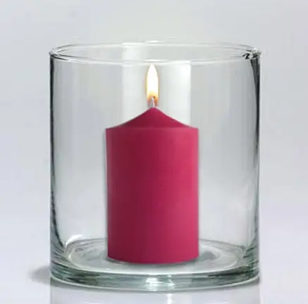 Must-Have Bougie cylindrique Fuchsia 10cm
