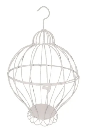 Promotion Saisonnière Urne cage Montgolfiere Blanche