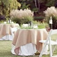 Offre Exclusive Nappe ronde en jute 190cm