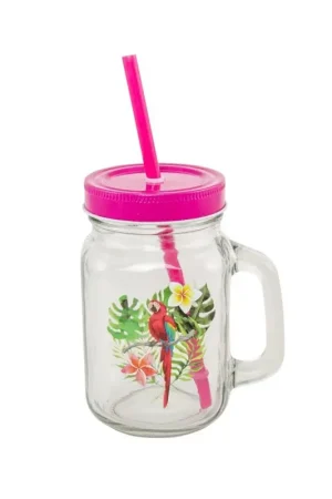 Mason jar avec perroquet Nouveauté