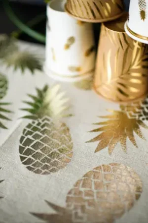 Vente Flash Chemin de table Lin Ananas