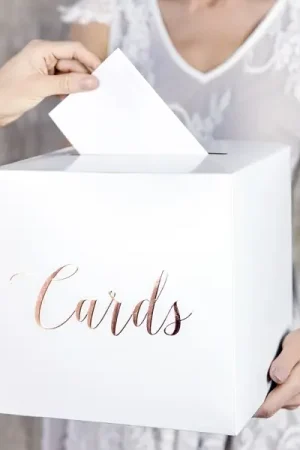 Urne mariage Cards Rose gold Certifié