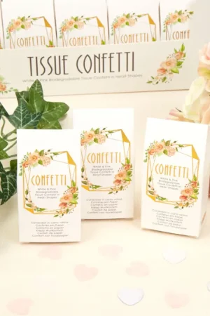 Must-Have Confettis de table Coeur Blanc et Rose