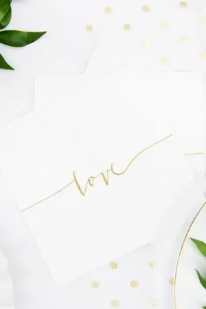 Commande En Gros Serviette en papier Love Or x 20 pièces