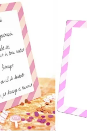 Populaire Ardoise menu candy bar Rose