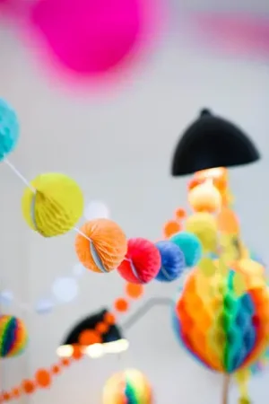 Guirlande decoration Berlingot 10 Boules Multicolores Haute Qualité