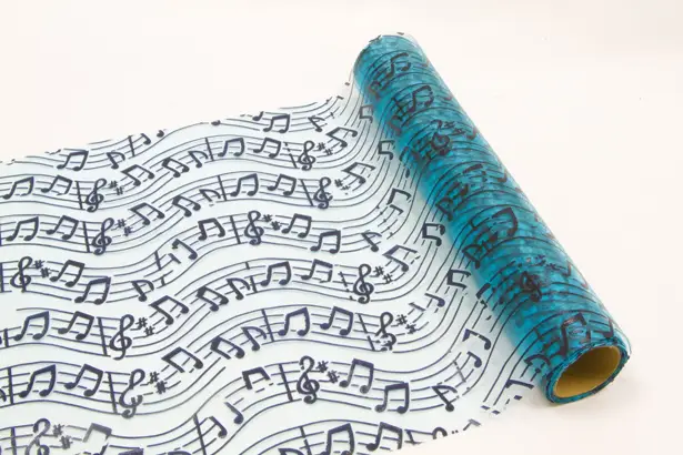 Petit Prix Chemin de table Turquoise Note de Musique