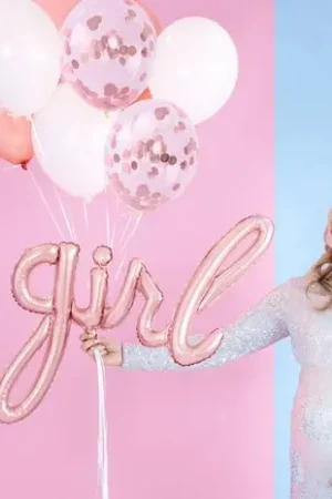 Vente Directe Ballon Mylar Girl Rose Gold