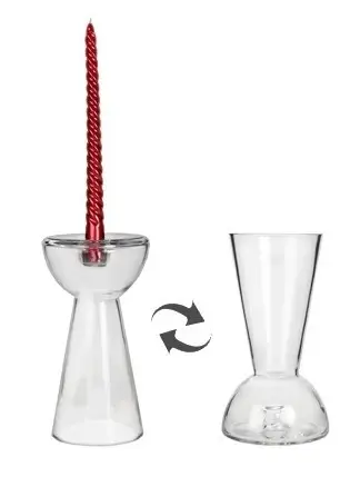 Prix Réduit Vase en verre pour fleurs ou Bougie
