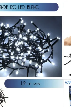Offre Exclusive Guirlande lumineuse 120 LED Blanc avec Appli Smartphone