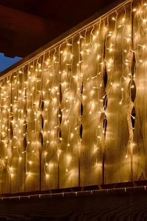 Authentique Guirlande lumineuse stalactite Blanc Chaud 3m