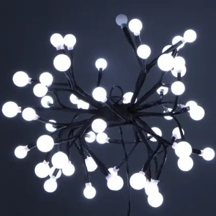 Achat Immédiat Grappe suspension de noel lumineuse 54 LED Blanc