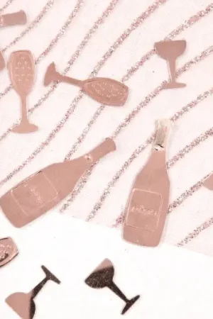 Soldes Confettis de table Champagne Rose Gold