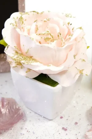 Remise Petit pot de rose gold 8x6cm