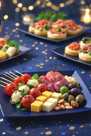Petite assiette carrée en carton Bleu Marine 18cm x 10 pièces Top Vente