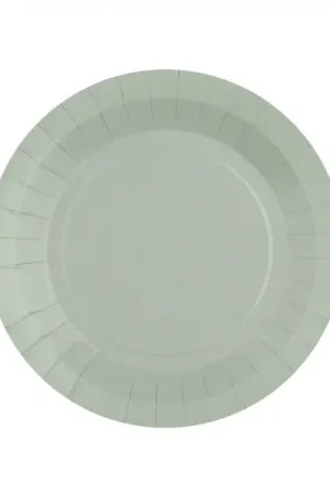 Petite assiette en carton ronde Grise x 10 pièces Acheter En Ligne