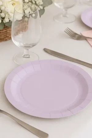 Must-Have Assiette carton Parme ronde 23 cm x 10 pièces
