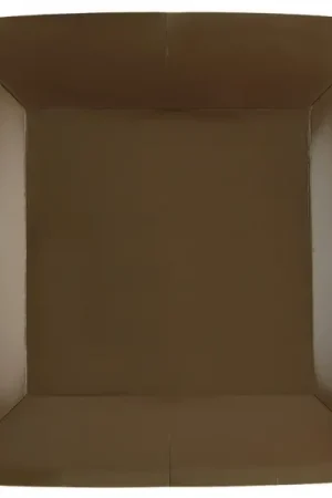 Seulement Aujourd'hui Assiette carrée en carton Chocolat 23cm x 10pièces