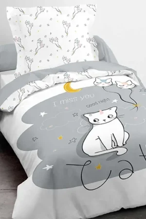 Housse de couette pas cher Enfant Catmoon Usine Directe