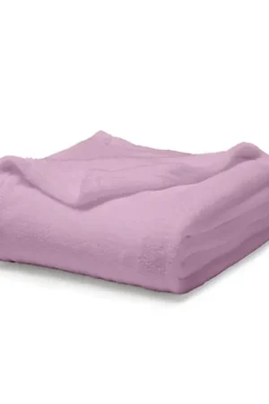 Couverture pas chere moelleuse 220x240 Rose Achetez Aujourd'hui