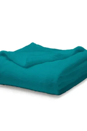 Marque Couverture pas chere moelleuse 220x240 Turquoise