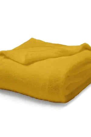 Seulement Aujourd'hui Couverture pas chere moelleuse 220x240 Jaune