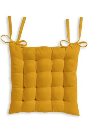 Galette de chaise matelassée Jaune 40x40 cm Affaire À Saisir