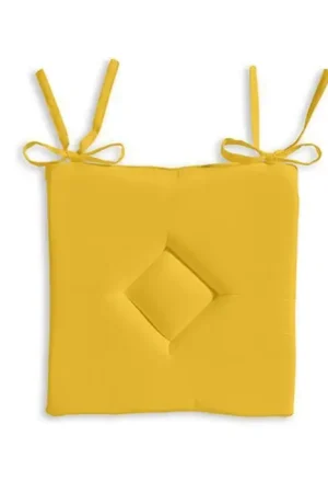 Satisfait Ou Remboursé Galette de chaise Carré Jaune