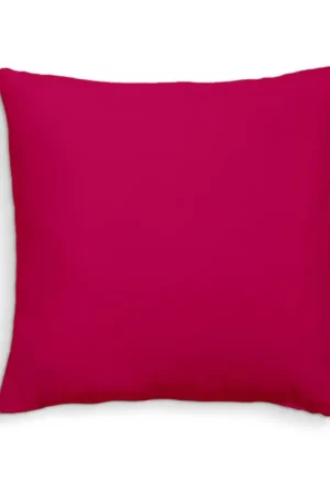 Coussin dehoussable 60x60 Fuchsia 100% coton Prix Choc