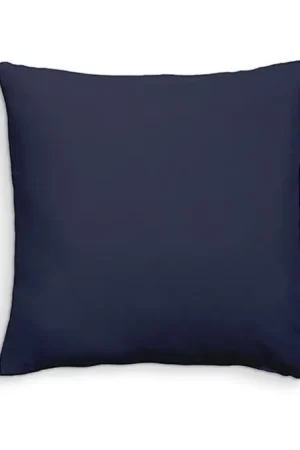 Coussin dehoussable 60x60 Bleu Marine 100% coton Nouvel Arrivage