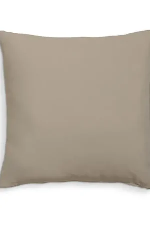 Coussin dehoussable 60x60 Beige 100% coton Réduction