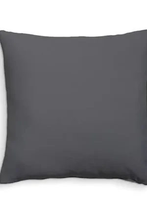 Coussin dehoussable 60x60 Gris Foncé 100% coton Petit Prix
