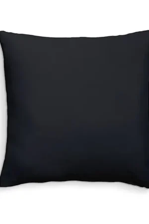 Coussin dehoussable 60x60 Noir 100% coton Retour Gratuit