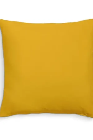 Commande En Gros Coussin dehoussable 60x60 Jaune 100% coton