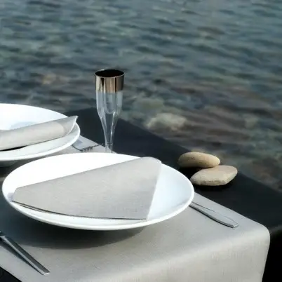 Chemin de table voie seche luxe Argent Prix Bas