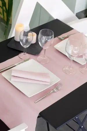 Chemin de table voie seche luxe Rose Seulement Aujourd'hui