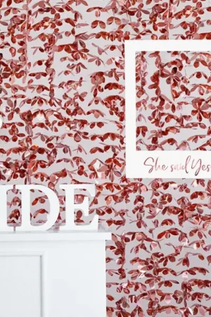 Commander Maintenant Rideau Deco de salle fleur rose gold