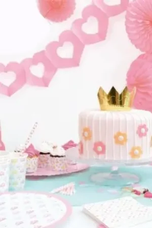 Guirlande en papier avec Coeur Rose Promotion Saisonnière