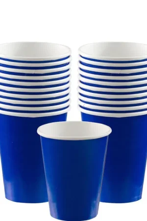 Prix Promo Gobelet en carton Bleu roi x 14 pièces