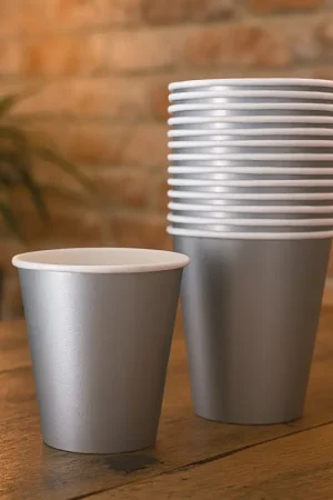 Gobelet en carton Argent x 25 pièces Marque