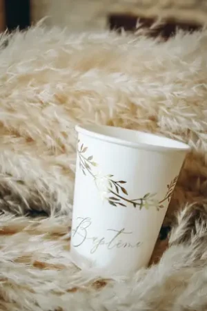 Vente Flash Gobelet en carton Baptêmex 8 pièces