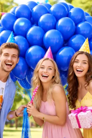Ballon gonflable Bleu Roi 30 cm x 50 pièces Acheter En Ligne