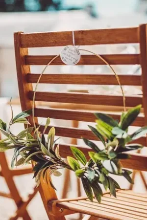 Couronne de feuilles d'olivier 30cm Bon Plan